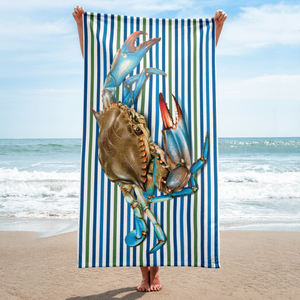 BIG Blue Crab Beach Towel
