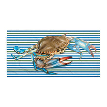 Load image into Gallery viewer, BIG Blue Crab Beach Towel
