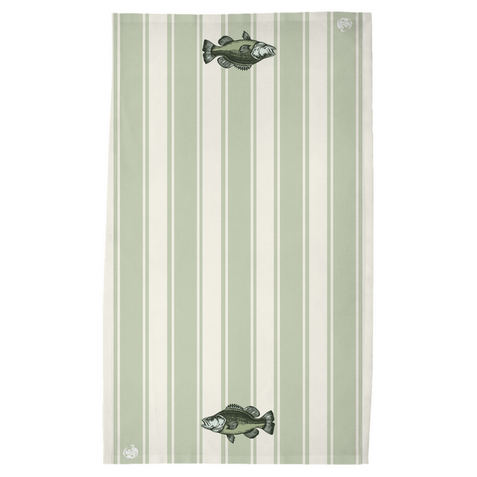 Bass Tea Towel, Stripped Pattern