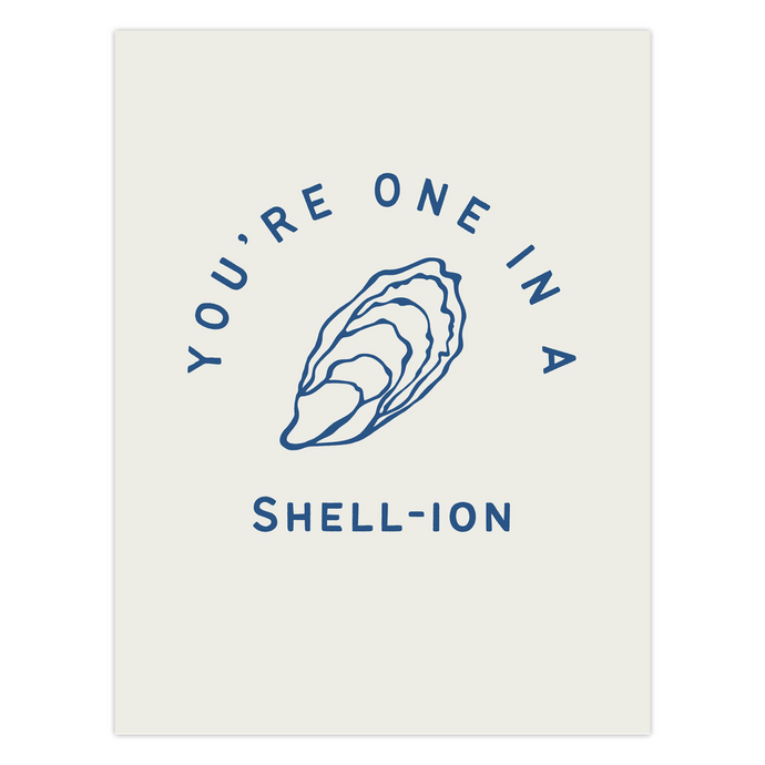 One in a Shell-ion Greeting Card Card