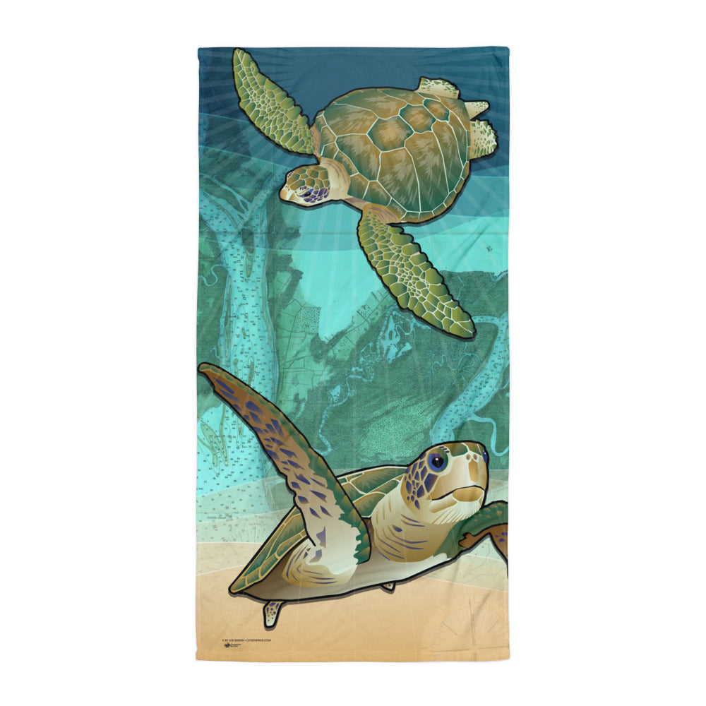 Citizen Pride Artist Collaboration Sea Turtle Towel