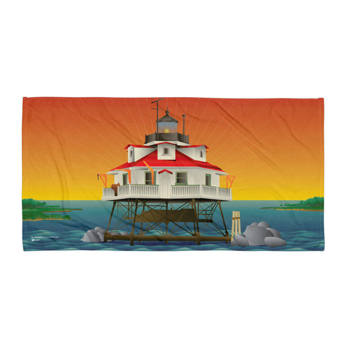 Citizen Pride Artist Collaboration LIMITED EDITION Thomas Point Lighthouse Towel