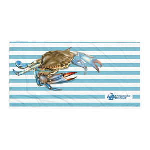 Crab Striped Towel