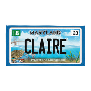CLAIRE 8/23 Bay Plate Beach Towel