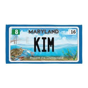 KIM 8/16 Bay Plate Beach Towel