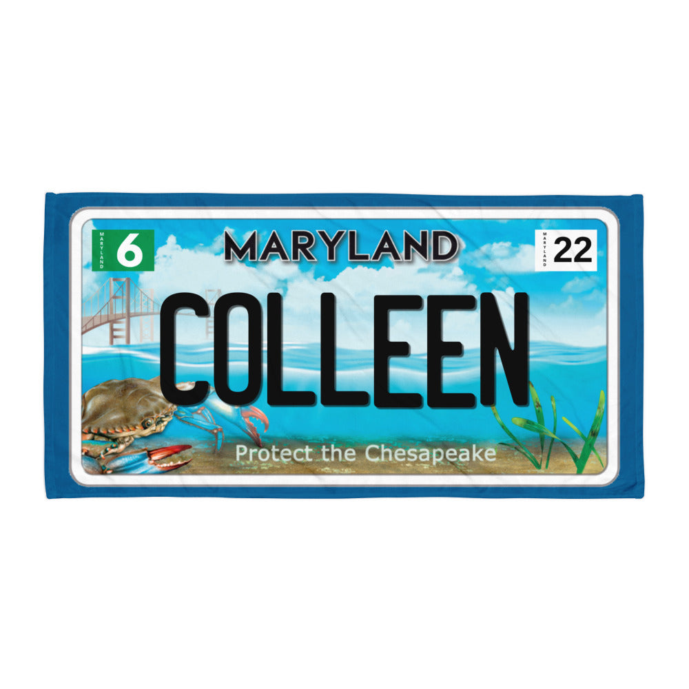 COLLEEN 6/22 Bay Plate Beach Towel