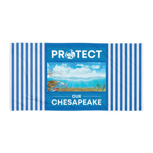 Protect Our Chesapeake Striped Towel