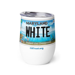WHITE Bay Plate Beverage Tumbler