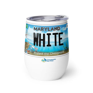 WHITE Bay Plate Beverage Tumbler