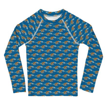 Load image into Gallery viewer, Crabby Kids Swim Shirt -Deep Blue (2T-7)