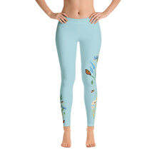 Load image into Gallery viewer, Pollinator Leggings (Robin&#39;s egg)