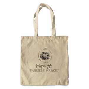 Farmers Market Canvas Tote