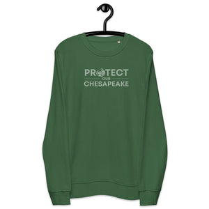Protect Our Chesapeake Organic Sweatshirt (gender neutral)
