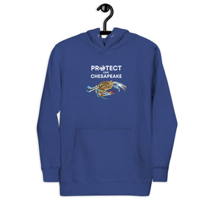 Protect our Chesapeake Soft Blue Hoodie (gender neutral)