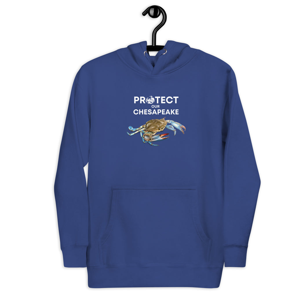 Protect our Chesapeake Soft Blue Hoodie (gender neutral)