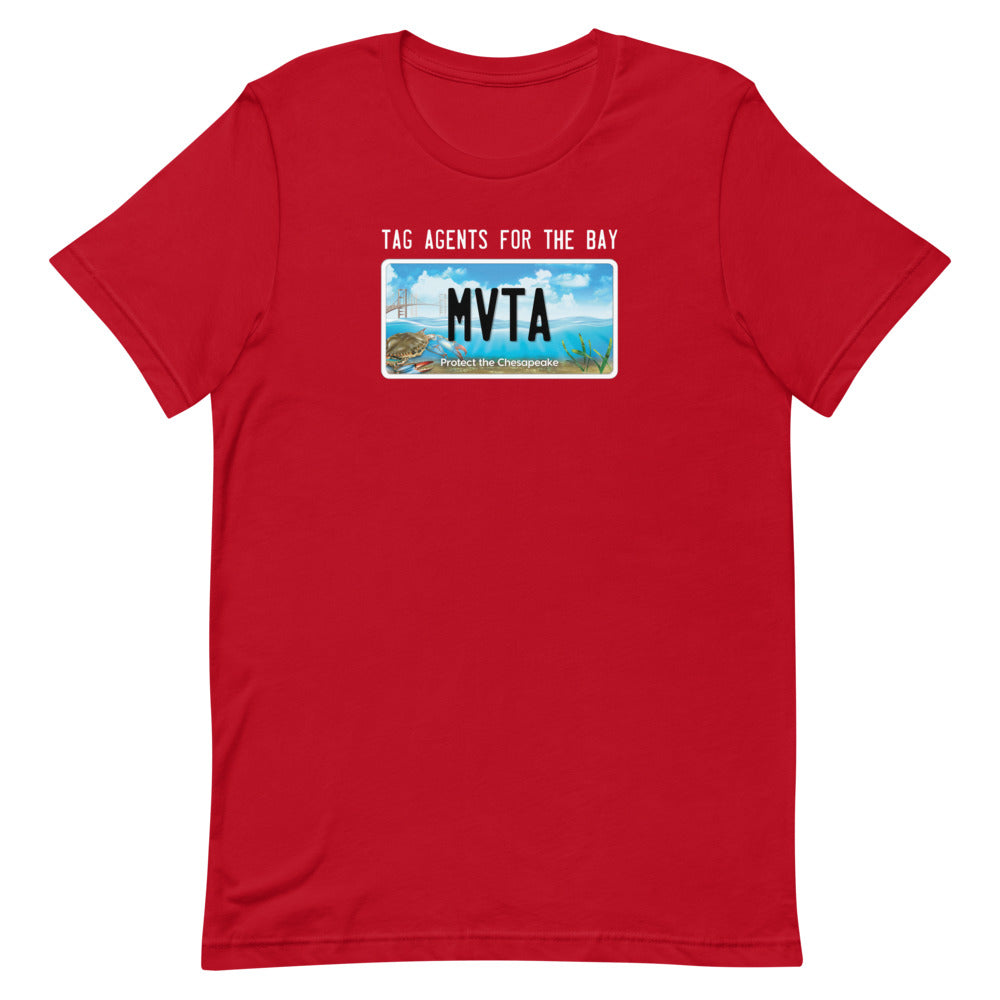 Tag Agents for the Bay - MVTA (gender neutral) Red Tee's